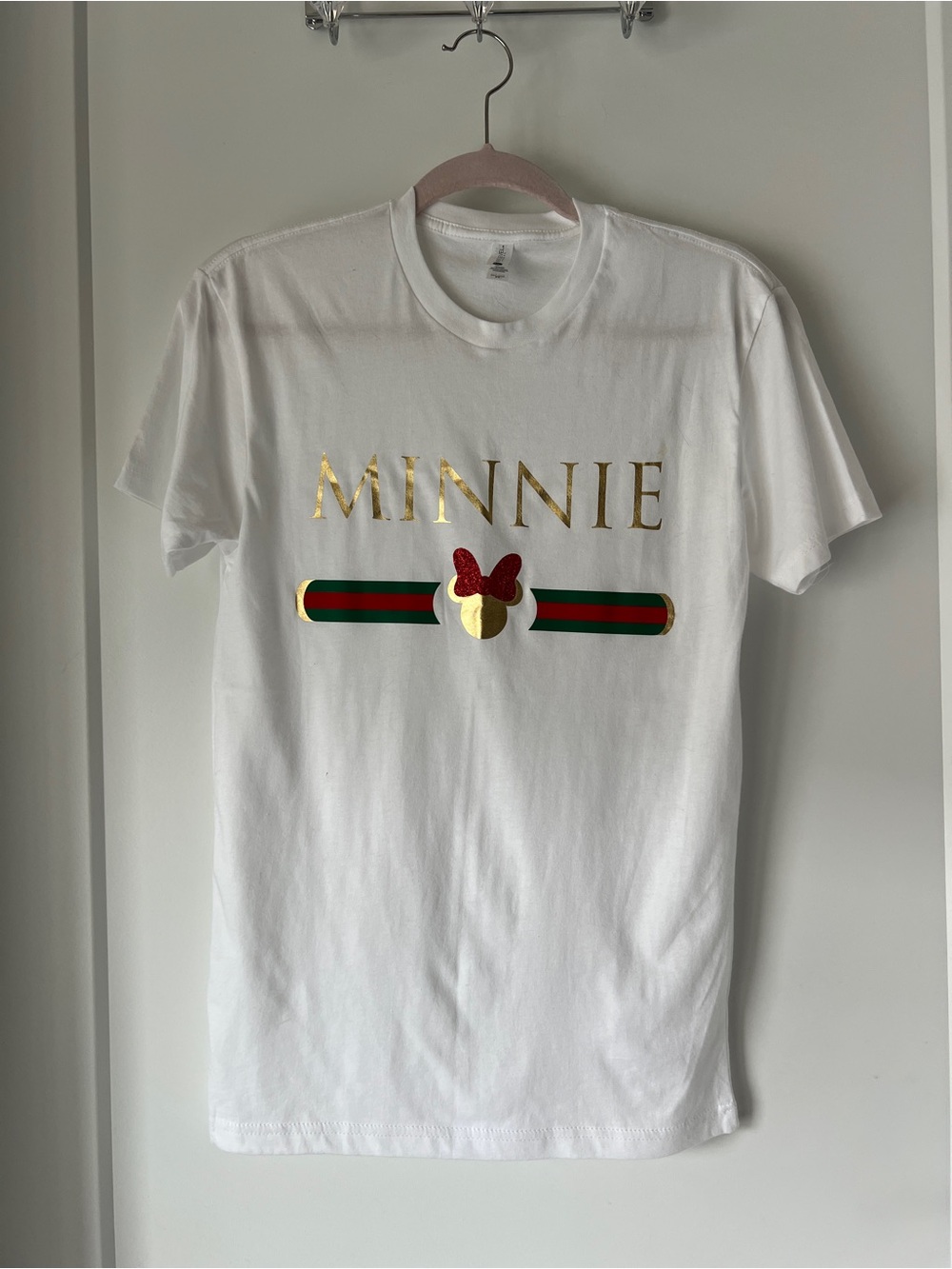 Minnie Mouse Gucci Graphic T‑Shirt with Gold Foil - Disney
